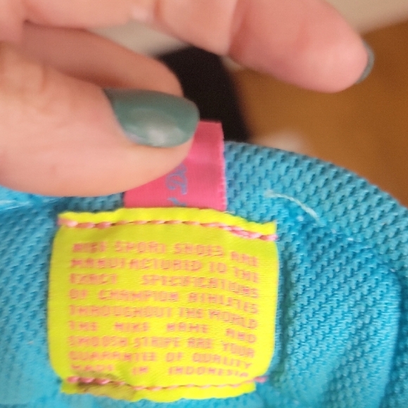 Nike Blazer Mids High-Top Sneakers - Blue, Pink, and Yellow Sz Youth 7 - Picture 4 of 8